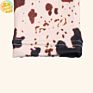 Designed Cow Printing Baby Dresses Milk Silk Baby Dress Cotton Girls