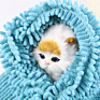 Designed for Indoor and Outdoor Use Quick Drying Chenille Fabric Pet Bath Dryer Large Dog Shammy Towel