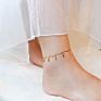 Designer Tiny 18K Gold Plated Ankle Leg Chain Tassel Leaf Stainless Steel Gold Anklets