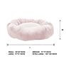 Designer Waterproof Washable round Long Faux Fur Removable Non-Slip Pet Bed Outdoor Cat Dog Bed