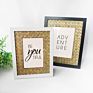 Desk Table Top Home Office All Occasions Decoration Bamboo Weaving Design Wooden Picture Frames