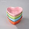 Dessert Bowl Heart Shaped Dish Small Ceramic Sauce Dish
