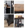 Directly Sell Antique Iron Glass Door Cabinet Display Storage Iron Cabinet for Living Room