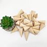 Disposable Wooden Cone, Suitable for Room Display of Rings, Earrings, Jewelry and Diy Crafts
