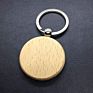 Diy Gifts Handmade Keychain Wooden Key Tag with Split Ring Key Chain