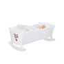 Doll Cradle Doll Bed Rocking Wooden Doll Cradle