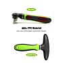 Double Row Teeth Stainless Steel Pins Dog and Cat Grooming Rake Comb