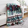 Drop Shipping Cotton Double Side Art Woven Blanket Camping Rugs Geometric Leisure Throw Sofa Couch Blanket with Fringe Tassel