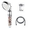 Dropship 3-Function Spa Switch On/Off Button High Pressure Anion with Filter Bath Water Saving Stainless Steel Shower Head