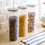 Dry Food Keeper Canister Plastic Food Storage Jar Box Spaghetti Noodle Pasta Container with Lid