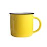 Eco-Friendly Bone Solid Color Glaze Ceramic Mug Drinkware Camping Coffee Enamel Mug Cup