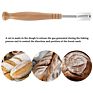 Eco-Friendly Kitchen Products Stainless Steel Original Wood Handle Curved Trimming Knife Bread Lame Danish Dough Whisk Set
