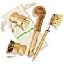 Eco-Friendly Natural Bamboo Dish Brush Wooden Dish Brush Sisal Bristle Dish Cleaning Brush