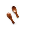 Eco Friendly Wood Mini Short Handle Wooden Spoon Salt Sugar Spices Tea Measuring Wooden Scoop