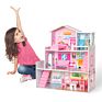 Educational Toys Furniture Sets Classic 3 Floors Super Large Dreamy Classic Dollhouse Great Gift for Kids