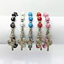Cross beads Bracelet with cross ,rose charms