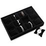 Elegant Luxury Velvet Jewelry Bracelet Bangle Watch Tray Display with Pillow Cushion