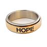 Emotional Hope Women Jewelry Modern Revolving Men Circlet Logo Excellent Stainless Steel Ring B9