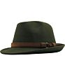 Wide Brim Wool Felt Fedora Hat