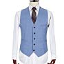 Eu/Us Size Notched Lapel Slim-Fit Single Breasted 2 Buttons Regular Men's Suits 3 Pieces Set