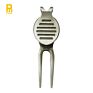 Express Golf Clip Forks Metal Antique Nickel Divot Tool Pitch Repair Tool