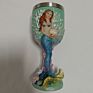 Exquisite Mermaid Goblet 3D Resin Cup Cartoon Characters Red Wine Glass Stainless Steel Cup
