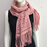 color custom lace hollow women shawl with macrame