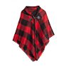 Fall Mommy and Me Kids Buffalo Plaid Blanket Cashmere Scarf for Girls Children