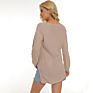 Fashionable and Explosive Solid Color V-Neck Thin Sweater for Ladies Wear Inside