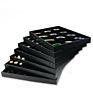 Fashionable Black Pu Frame Jewellery Tray Display for Jewelry Shop Home Use Accessories Storage like Earrings Rings Watches Etc.