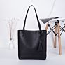 Fashionable Large Capacity Tassel Design Pu Leather Shoulder Tote Bag Women Handbag