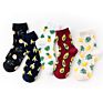 Fast Dispatch Korean Funny Fruit Socks Women Casual Banana Avocado Cartoon Fruit Print Girls Socks