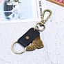 Father's Day Gift Retro Style Mini 3D Boot Keychain Alloy Cowhide Key Chain for Cowboy