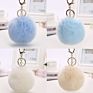 Faux Rabbit Fur Ball Pom Pom Keychain Key Chain