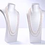 Fengzuan Jewelry Natural Freshwater Pearl Necklace 16-Inch 7-8Mm round White Pearl Necklace for Women Gift