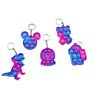 Fidget Toy Decompression Pressing Toy Silicone Base Multi Designs anti Stress Keychain Accessories