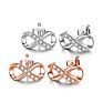 Fine Jewelry Designer S925 Real Silver Eight Earring Bracelet Women's Wedding Infinity Necklace Fine Jewelry Sets