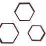 Floating Shelf Hexagon Set Honeycomb Wall Mounted Shelves Decorative Hanging Display for Collectibles Photos Frames Plants