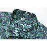 Flower Printing Short Sleeve Viscose Casual Loose Beach Hawaiian Men Shirt