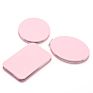 Foldable round Heart Makeup Mirror Monogram Leather Pocket Mirror