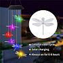 For Decoration Outdoor Led Waterproof or Outdoor Garden/Patio Decoration Gifts Solar String Lights Dragonfly Wind Chimes