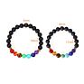 Free Sample Handmade Yoga Inspirational Bracelet, Natural Lava Stone Essential Oil Diffuser 7 Chakra Bead Bracelet