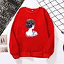 Fresh Pattern Couple Pullover Loose and Versatile Women's round Neck Pullover Long Sleeve round Neck Sweater