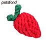 Fruit Shape Pet Dog Chew Ball Toys, Hand-Knit Rope Toy for Dogs