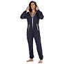 Full Length Pajamas Solid Color Unisex Onesie Zipper Up