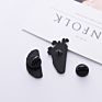 Funny Cartoon White Organ Heart Enamel Brooch Lapel Pin Collar Shirt Badges Love Rose Brooch Pins