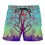 Galaxy Shorts for Men Casual Shorts Men Short Trousers with Drawstring