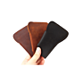 Genuine Leather Safety Razor Case Travel Cowhide Leather Shaver Protector Soft Carrying Cover Bag Portable for Men