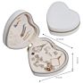 Gift Storage Organizer Small Portable Jewellery Travel Case Joyero Pu Leather Heart Shape Jewelry Box