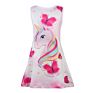 Girl Butterfly Unicorn Print Baby Girl Dress Party Sleeveless Princess Christmas Dress